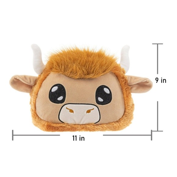 🍁COW BULL STEER TEXAS LONGHORN Blanket and Plush Set NWT - Picture 3 of 8